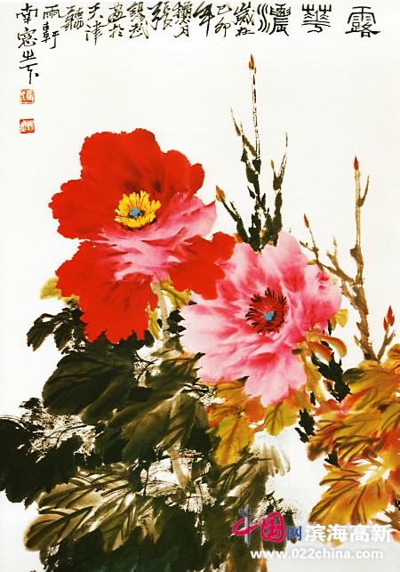 天津著名国画家“牡丹张”张锡武作品