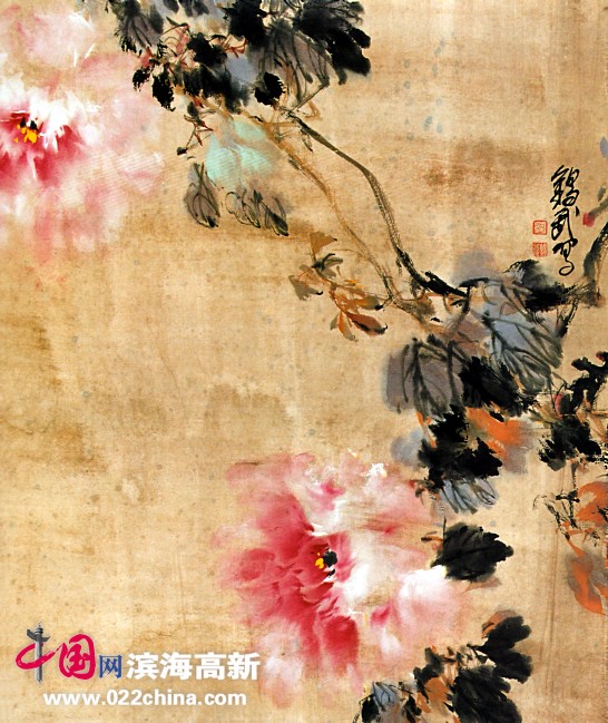 天津著名国画家“牡丹张”张锡武作品